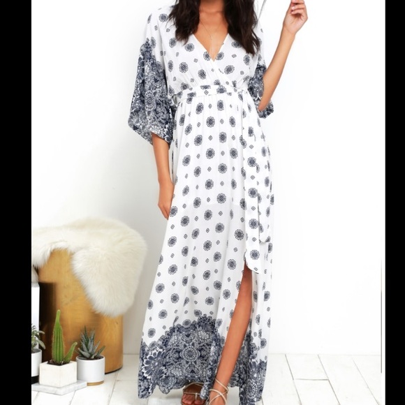 NWT Lulu’s South of France Maxi Dress - Picture 1 of 6